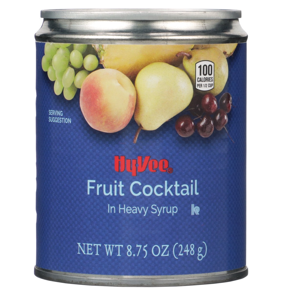 slide 8 of 8, Hy-vee Fruit Cocktail In Heavy Syrup, 8.75 oz