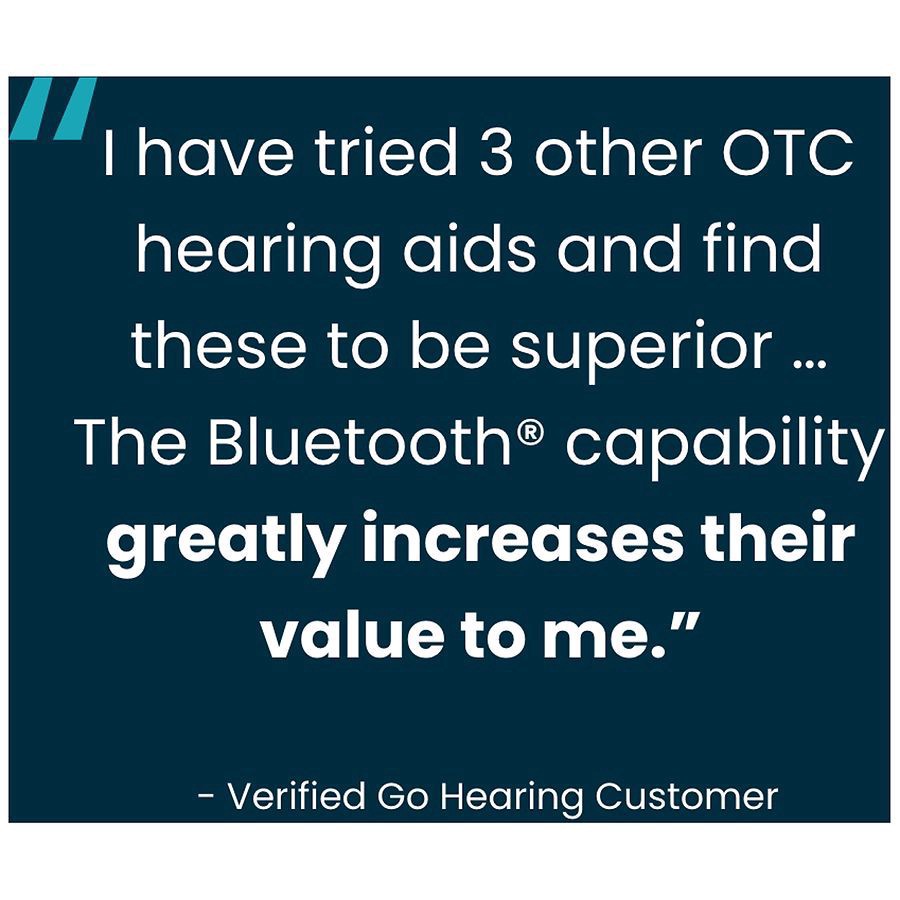 slide 4 of 5, Go Hearing Go Ultra Over The Counter Behind-the-Ear Hearing Aids One Size, 1 pair