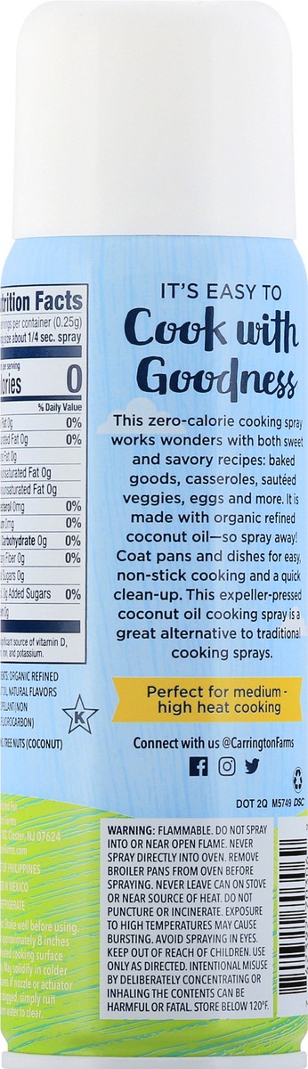 slide 12 of 13, Carrington Farms Coconut Oil Cooking Spray 5 oz, 5 oz