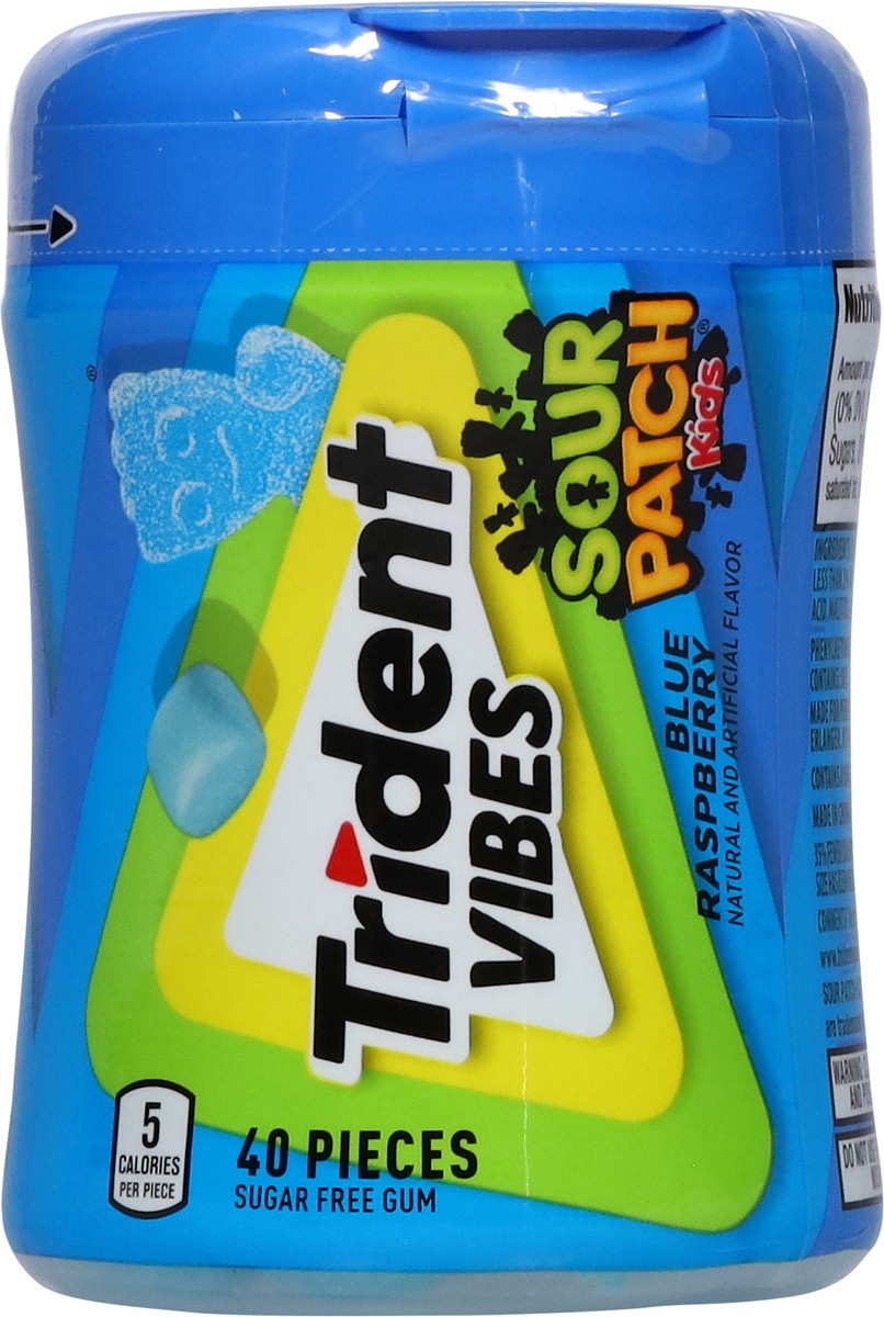 slide 8 of 15, Trident Vibes Blu Rasp, 40 ct