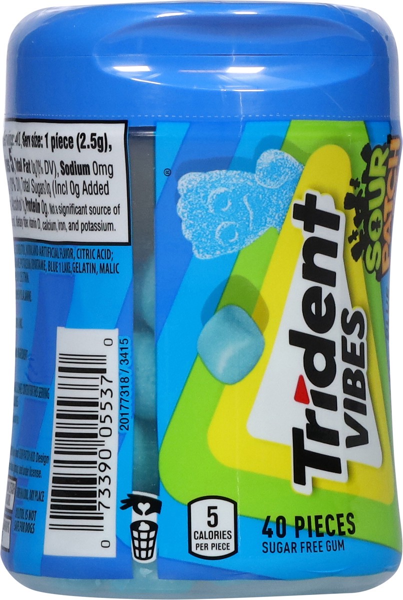 slide 4 of 15, Trident Vibes Blu Rasp, 40 ct