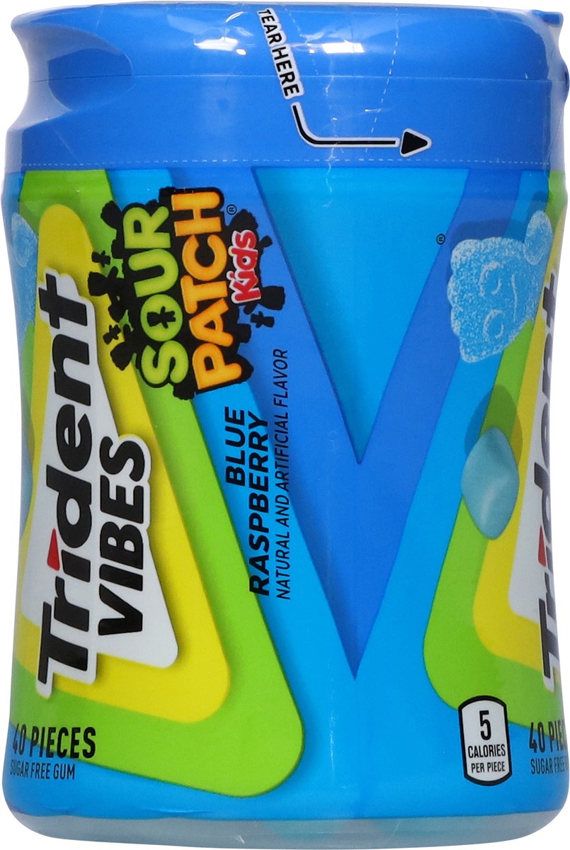 slide 3 of 15, Trident Vibes Blu Rasp, 40 ct