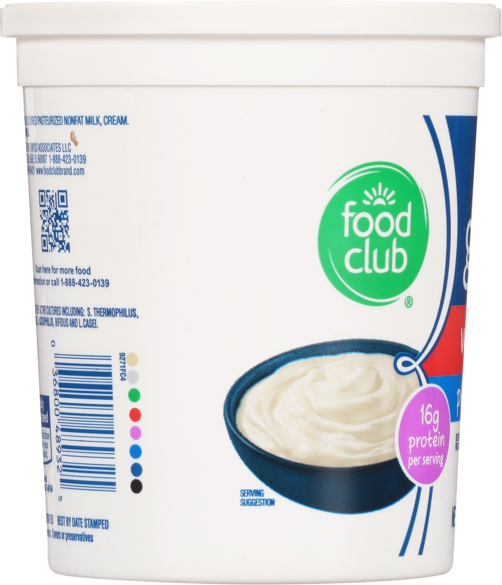 slide 5 of 14, Food Club Whole Milk Greek Plain Yogurt 32 oz, 32 oz