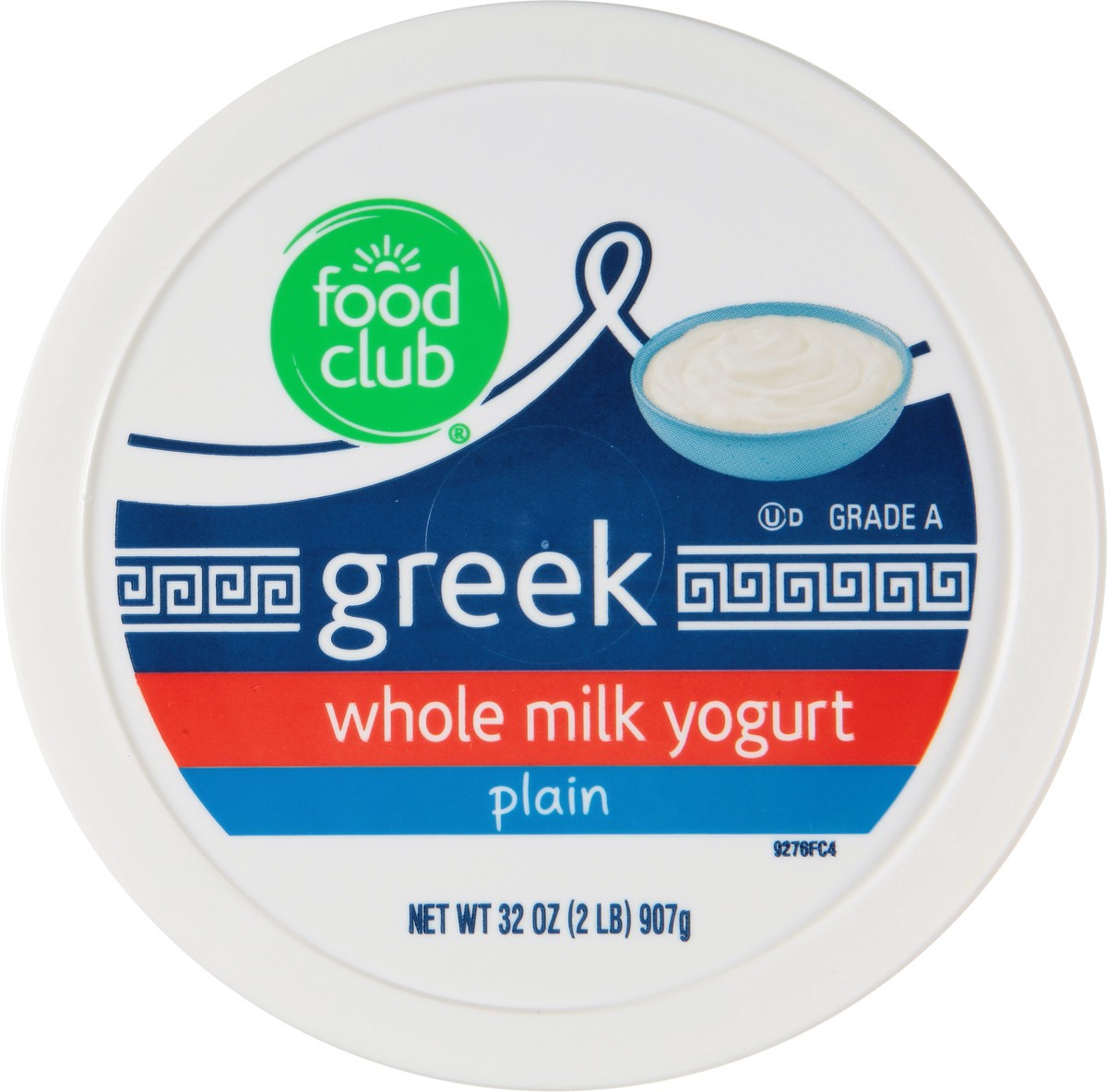 slide 14 of 14, Food Club Whole Milk Greek Plain Yogurt 32 oz, 32 oz