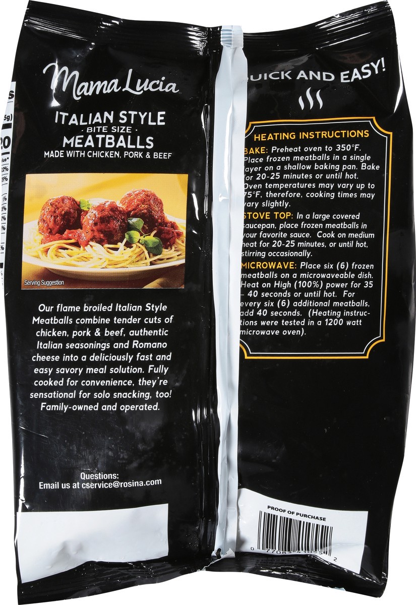slide 3 of 13, Mama Lucia Bite Size Italian Style Classic Flame Broiled Flavor Meatballs 26 oz, 26 oz
