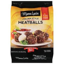 Mama Lucia Bite Size Italian Style Classic Flame Broiled Flavor Meatballs 26 oz