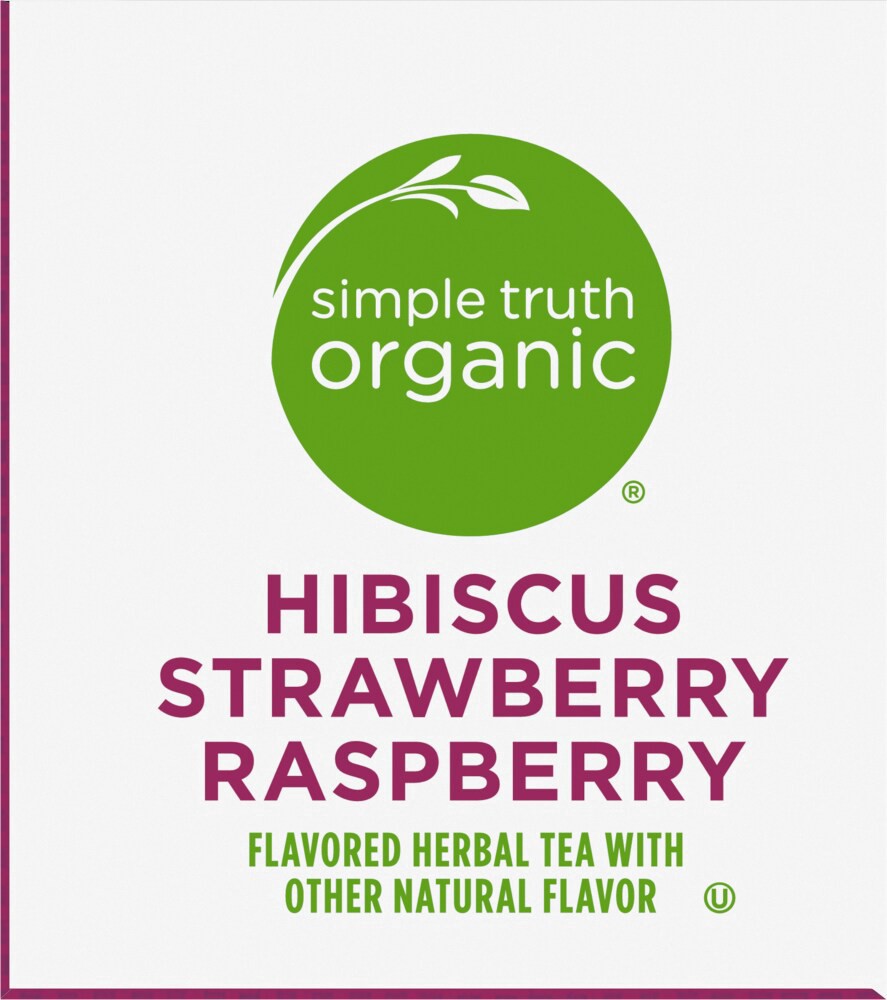 slide 2 of 5, Simple Truth Organic Hibiscus Strawberry Raspberry Tea - 20 ct, 20 ct