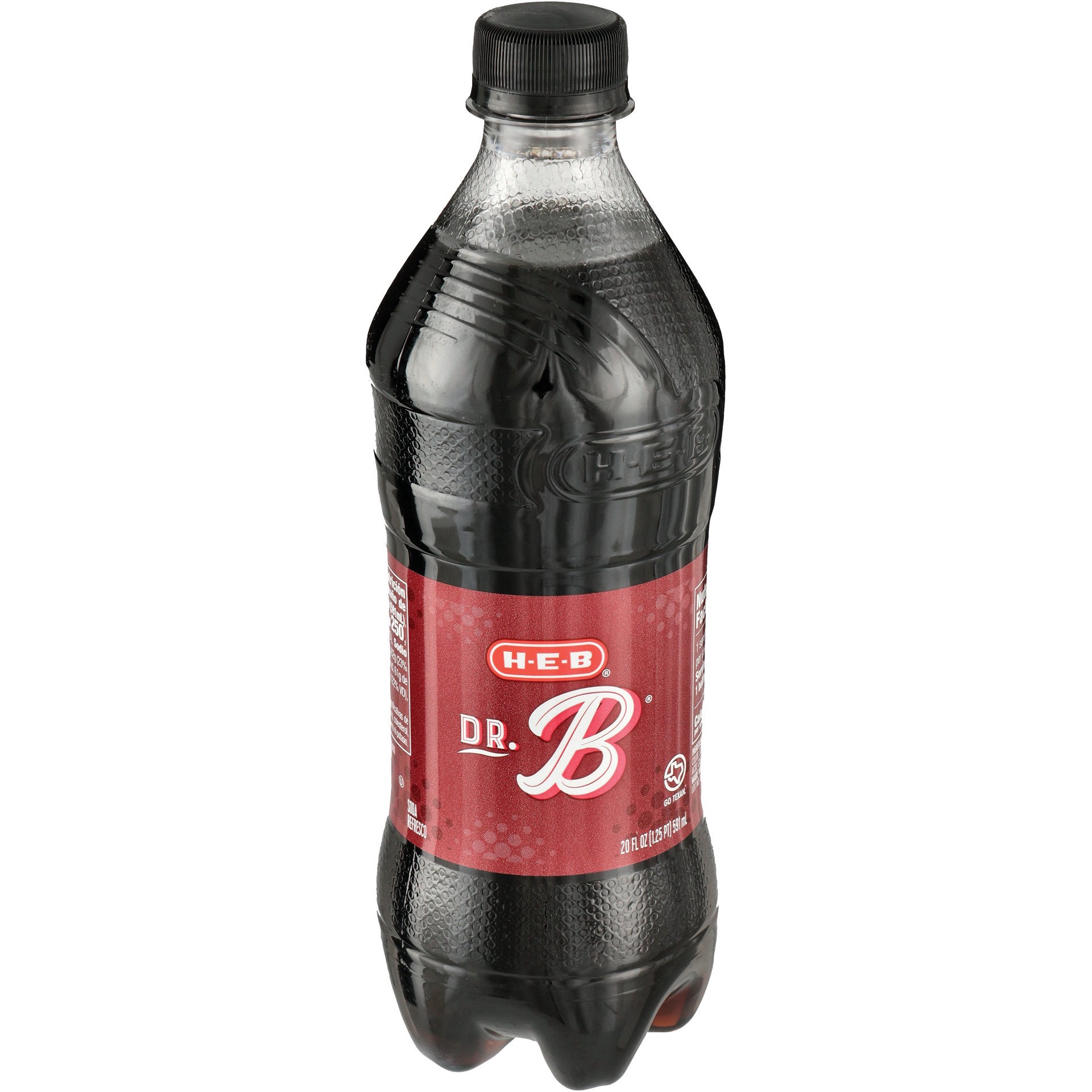 slide 1 of 1, H-E-B Dr. B Soda, 20 oz