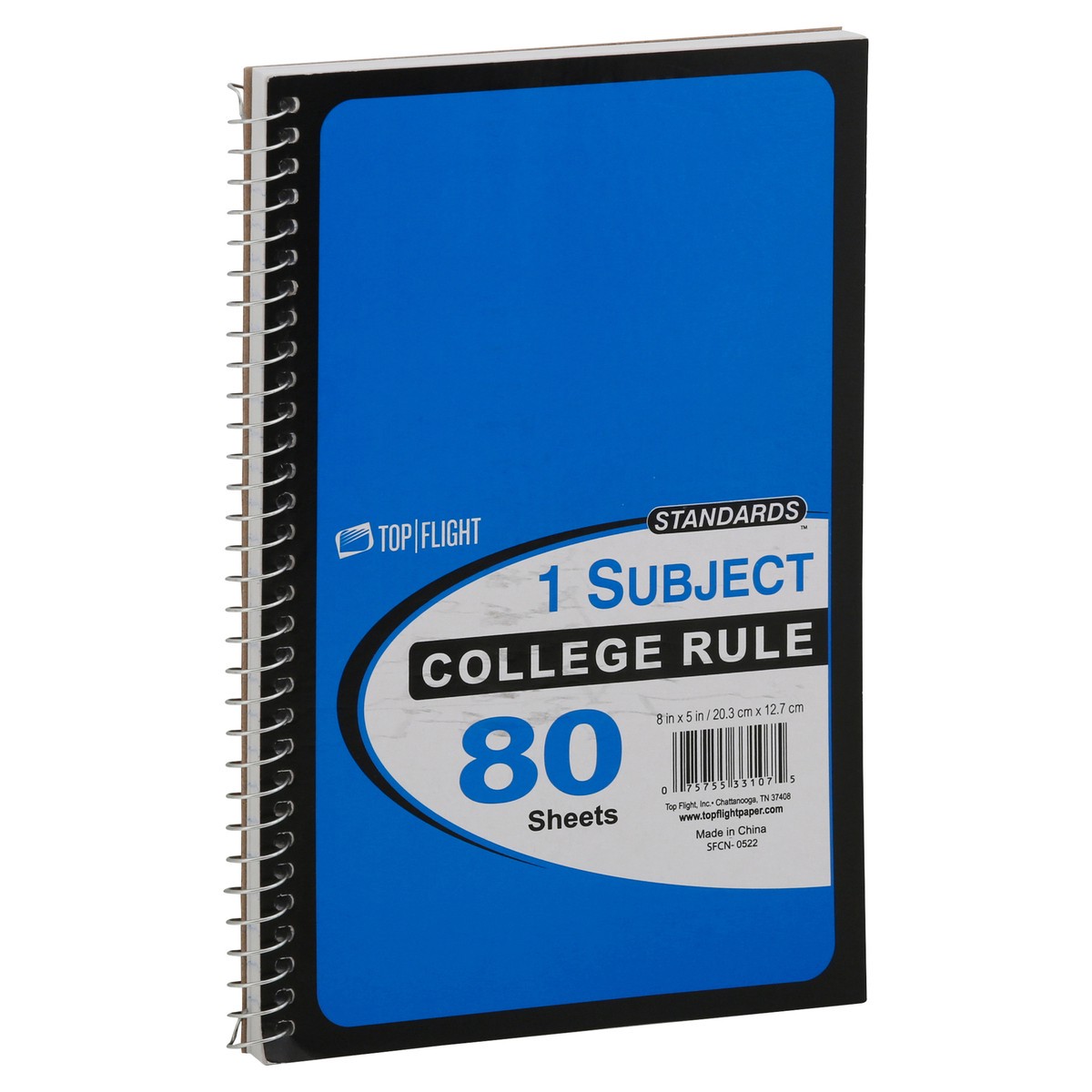 slide 9 of 12, Top Flight One Subject College Rule Notebook, 1 ct