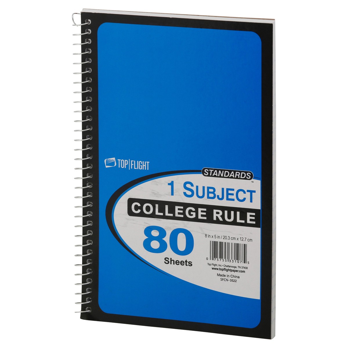 slide 10 of 12, Top Flight One Subject College Rule Notebook, 1 ct