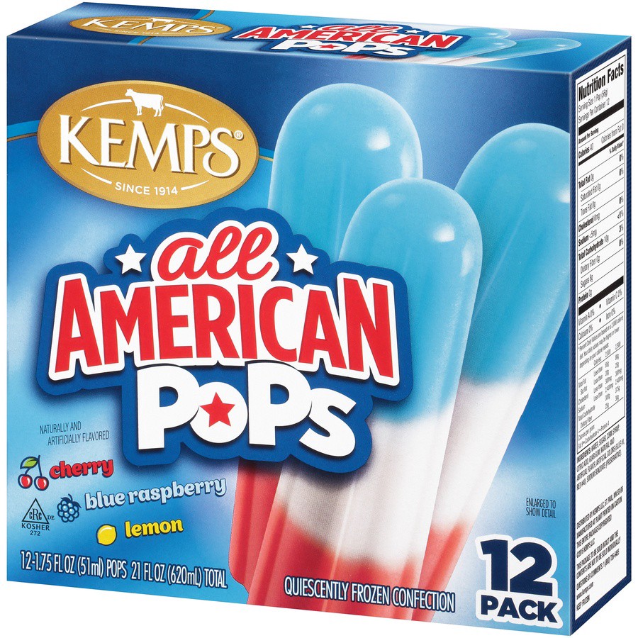 slide 3 of 8, Kemps All American Pops, 21 oz