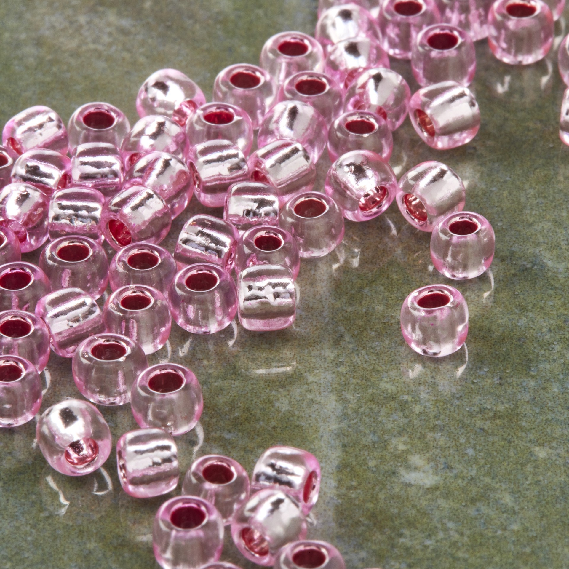 slide 2 of 3, Toho Silver-Lined Japanese Glass Seed Beads, 6/0, 6/0