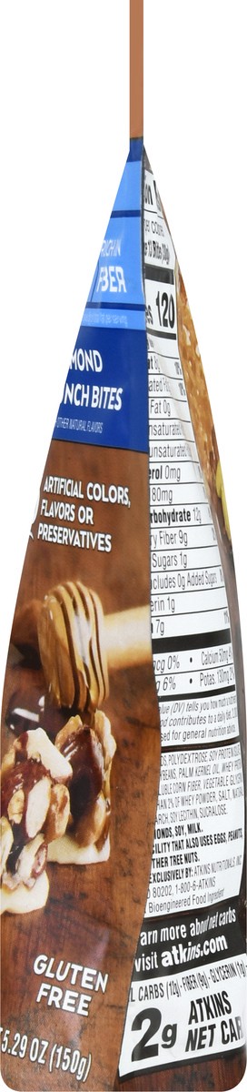 slide 9 of 13, Atkins Honey Almond Sweet & Salty Snack Bites, 5.29 oz