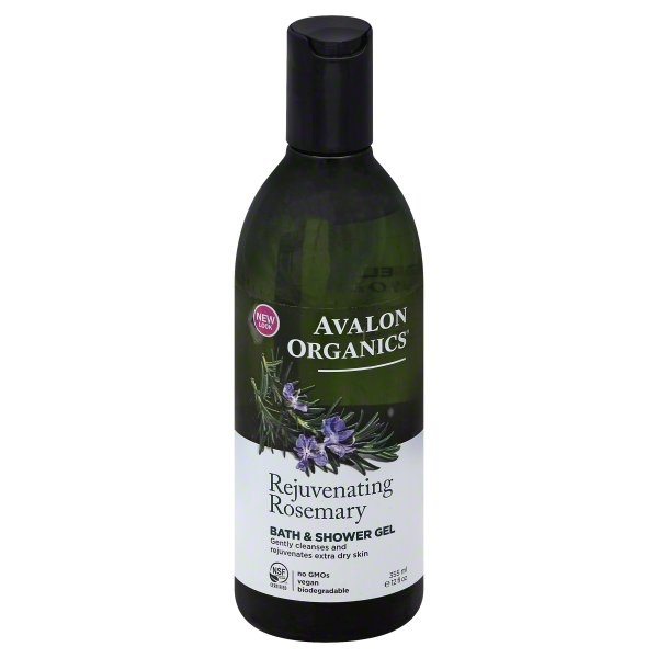 slide 1 of 6, Avalon Organics Bath & Shower Gel 12 oz, 12 oz