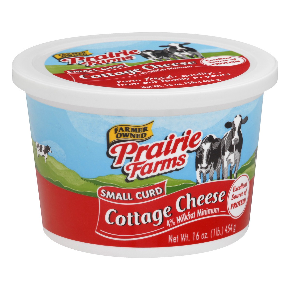 slide 5 of 12, Prairie Farms Small Curd 4% Milkfat Minimum Cottage Cheese 16 oz, 16 oz