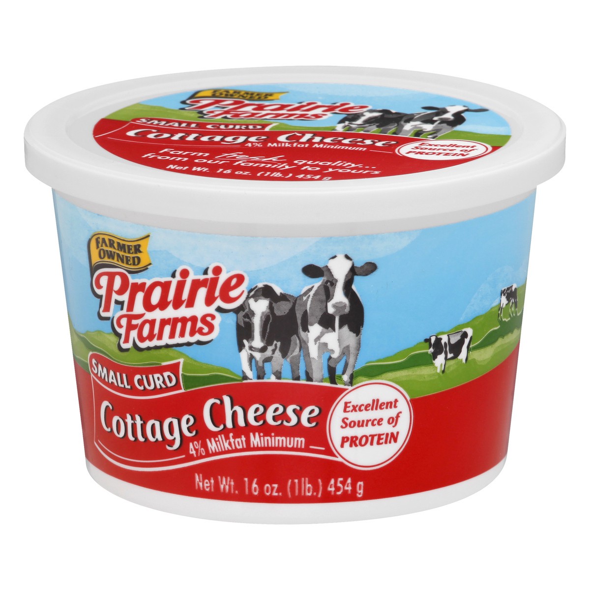 slide 4 of 12, Prairie Farms Small Curd 4% Milkfat Minimum Cottage Cheese 16 oz, 16 oz