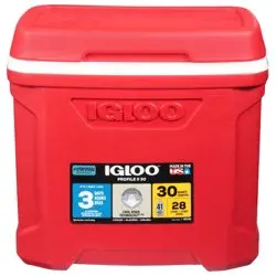 Igloo Coolers Igloo Cooler, Profile Ii, Red, 30 Quart