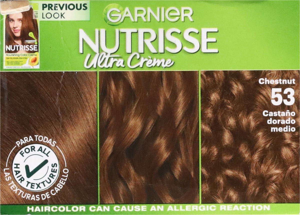 slide 5 of 11, Garnier Medium Golden Brown 53 Ultra Creme Permanent Hair Color 1 ea, 1 ct