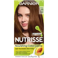 Garnier Nutrisse Nourishing Color Creme Permanent Haircolor - 53 Medium Golden Brown