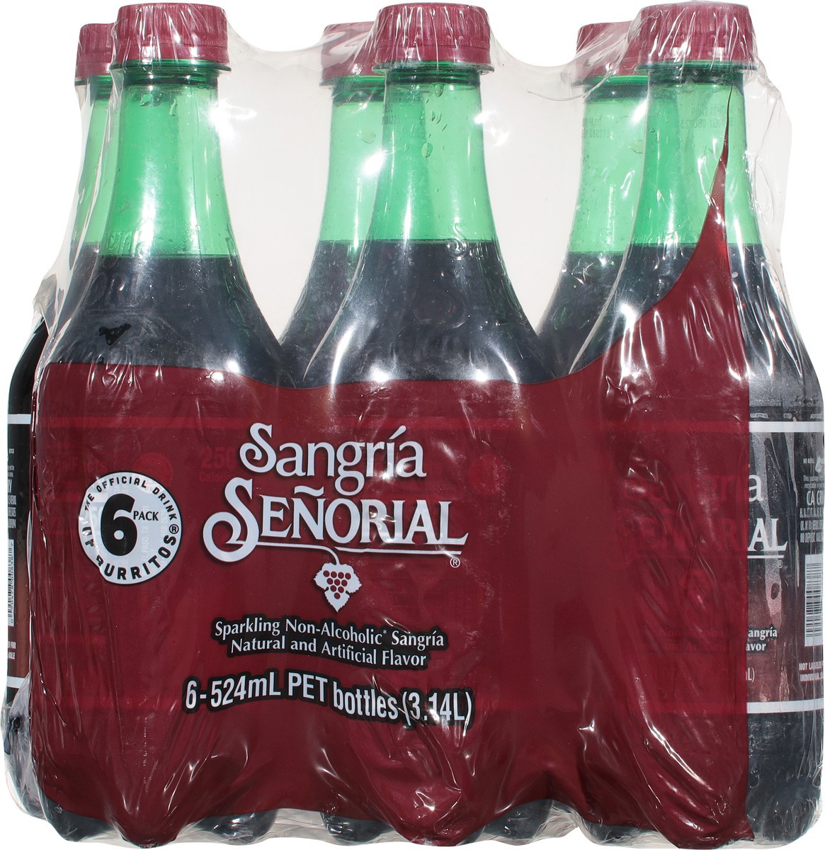 Sangria Senorial Sparkling Non-Alcoholic Soda 6 Pack 6 - 524 ml Bottles 6 x  17.7 oz | Shipt