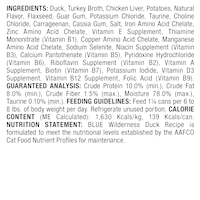 slide 7 of 13, Blue Buffalo Wilderness High Protein Grain Free, Natural Adult Pate Wet Cat Food, Duck 3-oz Can, 3 oz