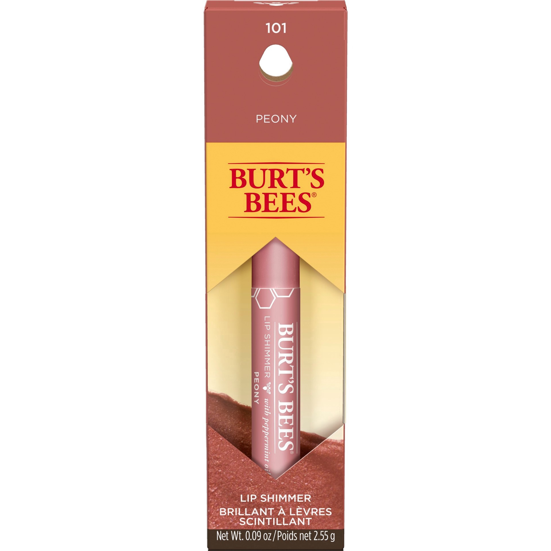 slide 8 of 14, Burt's Bees Peony Lip Shimmer 0.09 oz, 0.09 oz