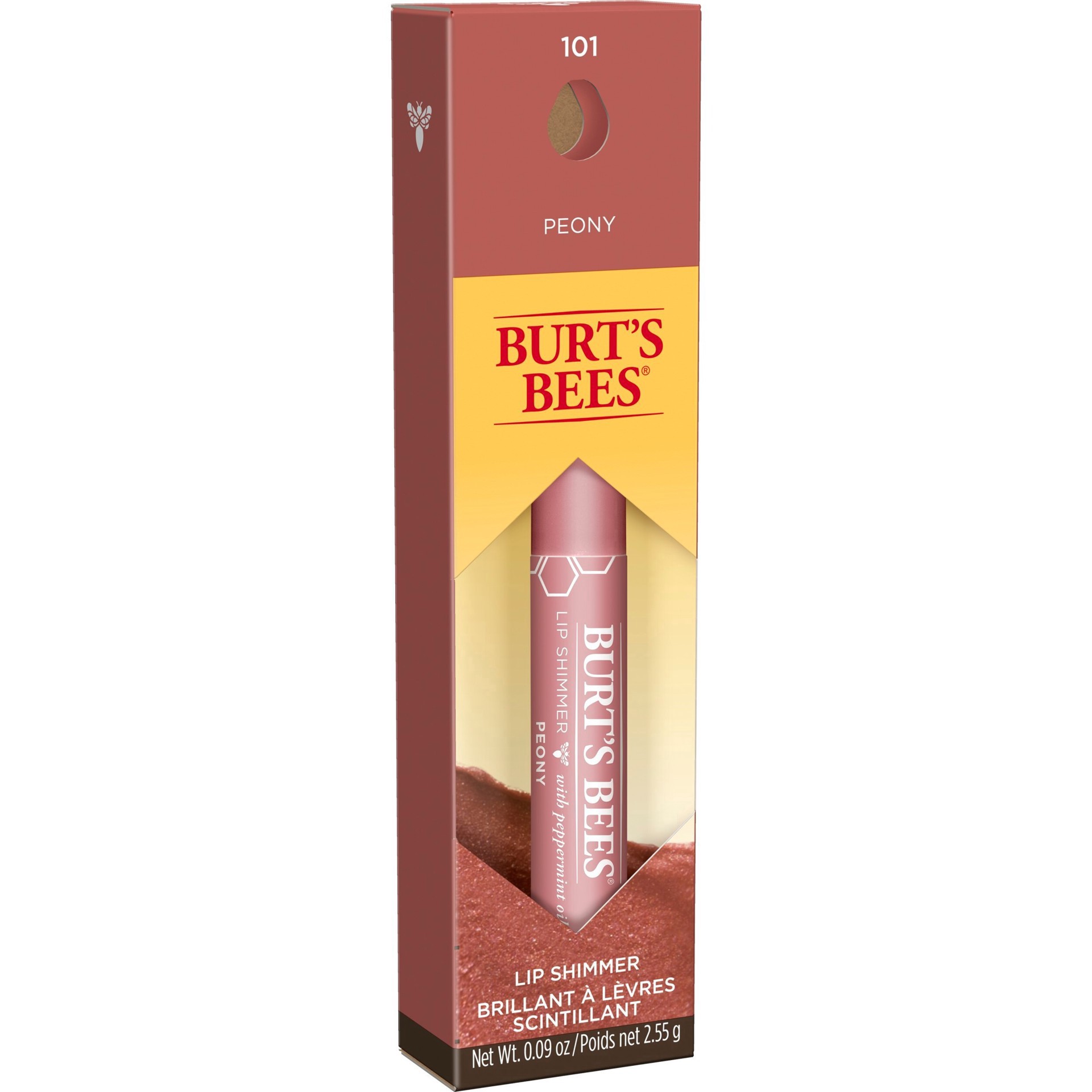 slide 11 of 14, Burt's Bees Peony Lip Shimmer 0.09 oz, 0.09 oz