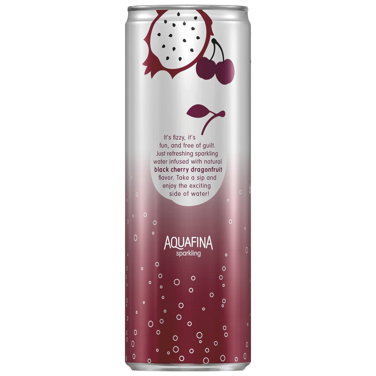 slide 4 of 7, Aquafina Sparkling Water Beverage Black Cherry Dragonfruit 12 Fl Oz, 12 oz