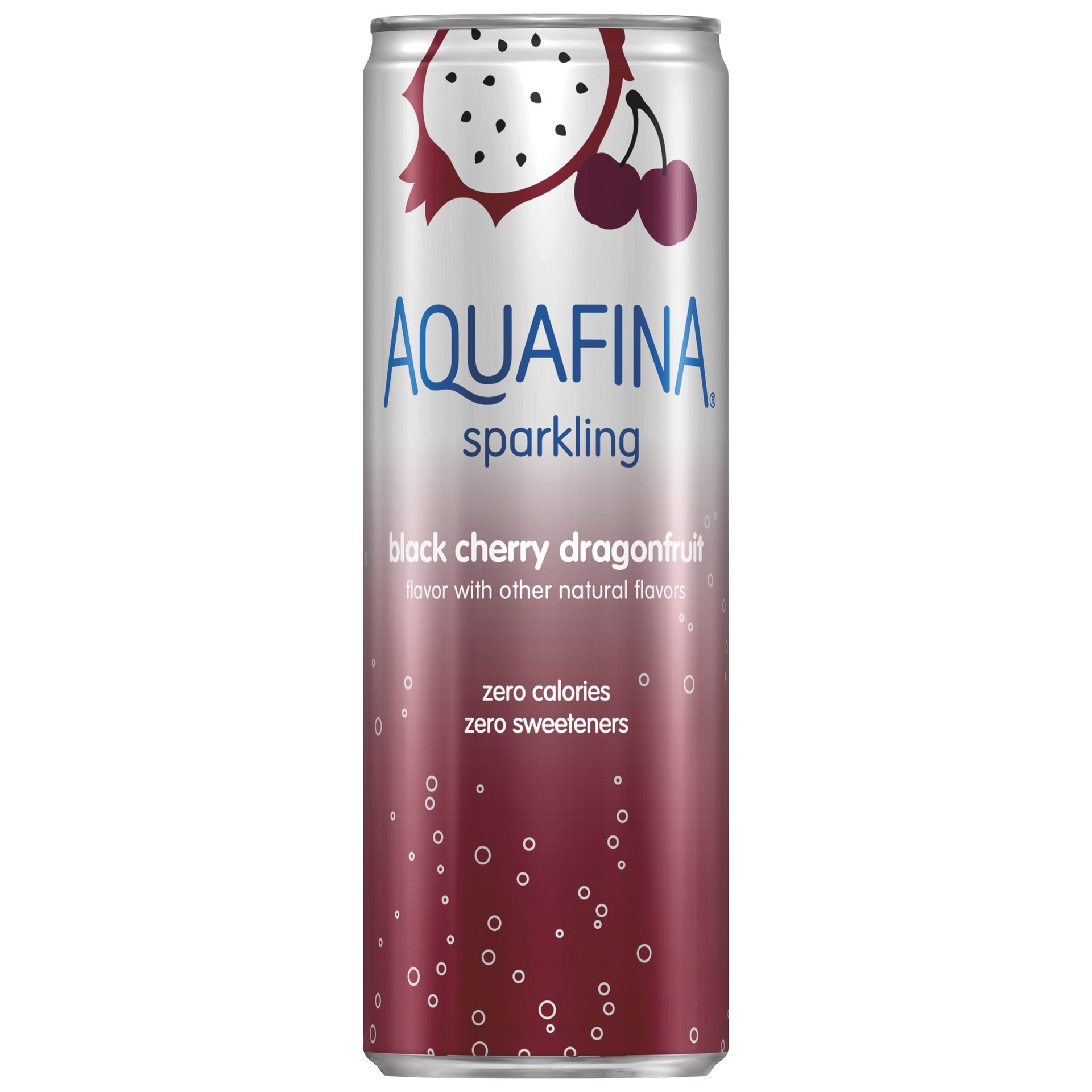 slide 1 of 7, Aquafina Sparkling Water Beverage Black Cherry Dragonfruit 12 Fl Oz, 12 oz