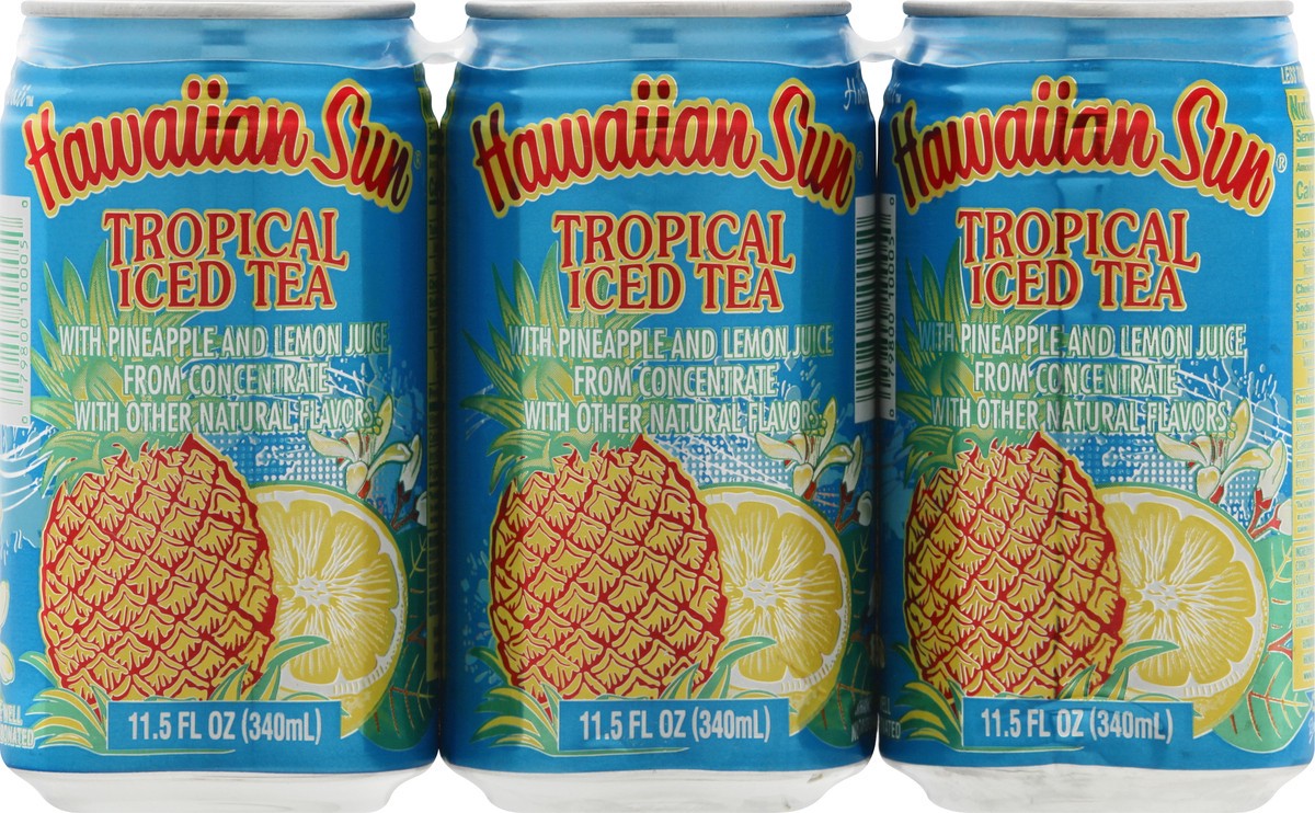 slide 3 of 10, Hawaiian Sun Iced Tea, Tropical - 6 ct, 6 ct