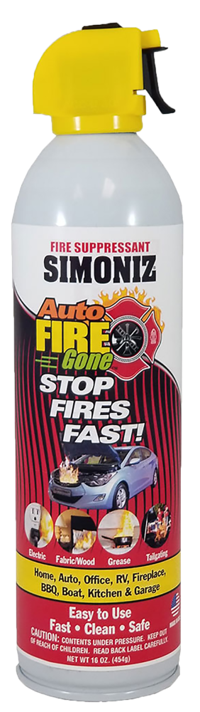 slide 1 of 1, Simoniz Fire Gone Fire Suppressant - Red/Yellow, 16 oz