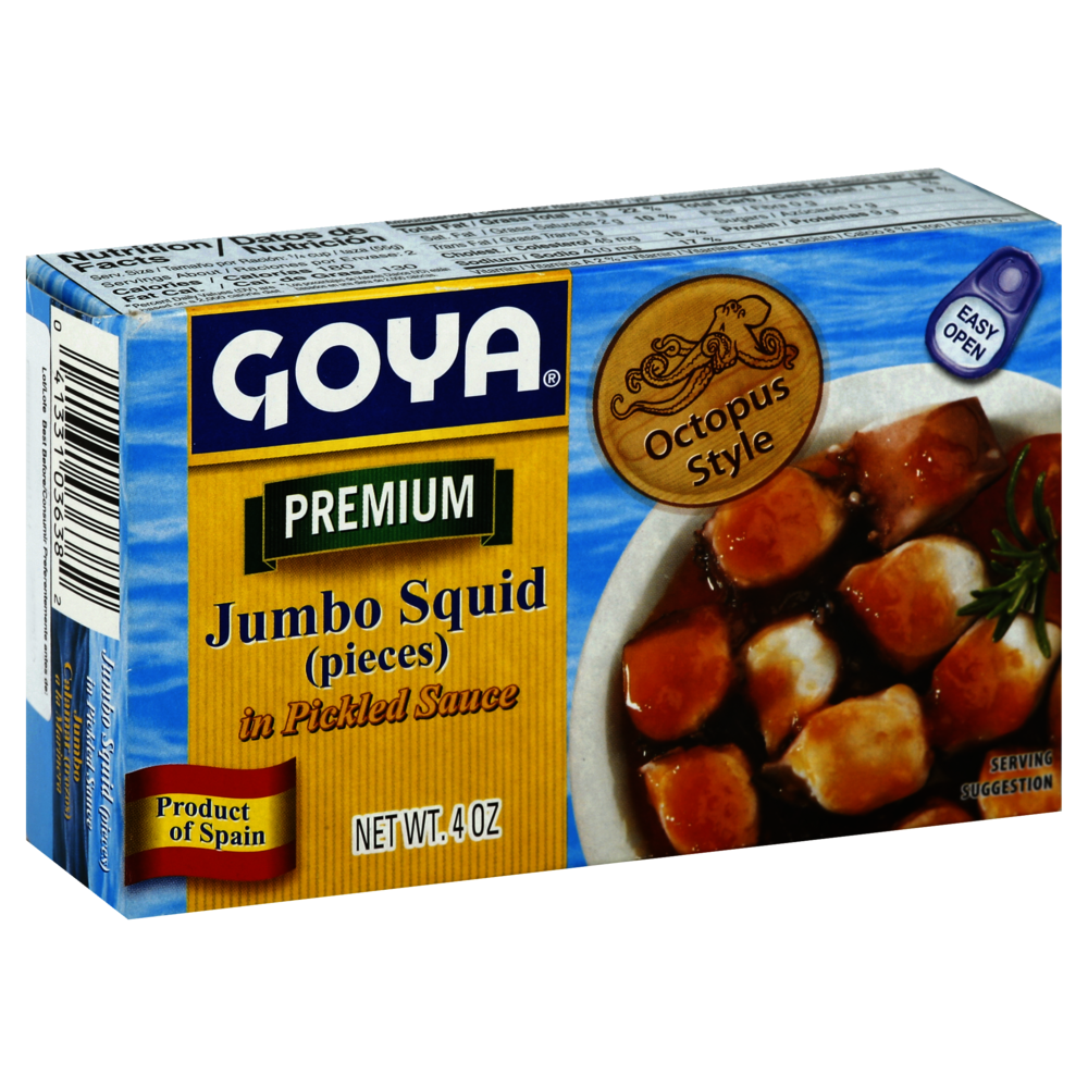 slide 1 of 1, Goya Premium Jumbo Squid, 4 oz