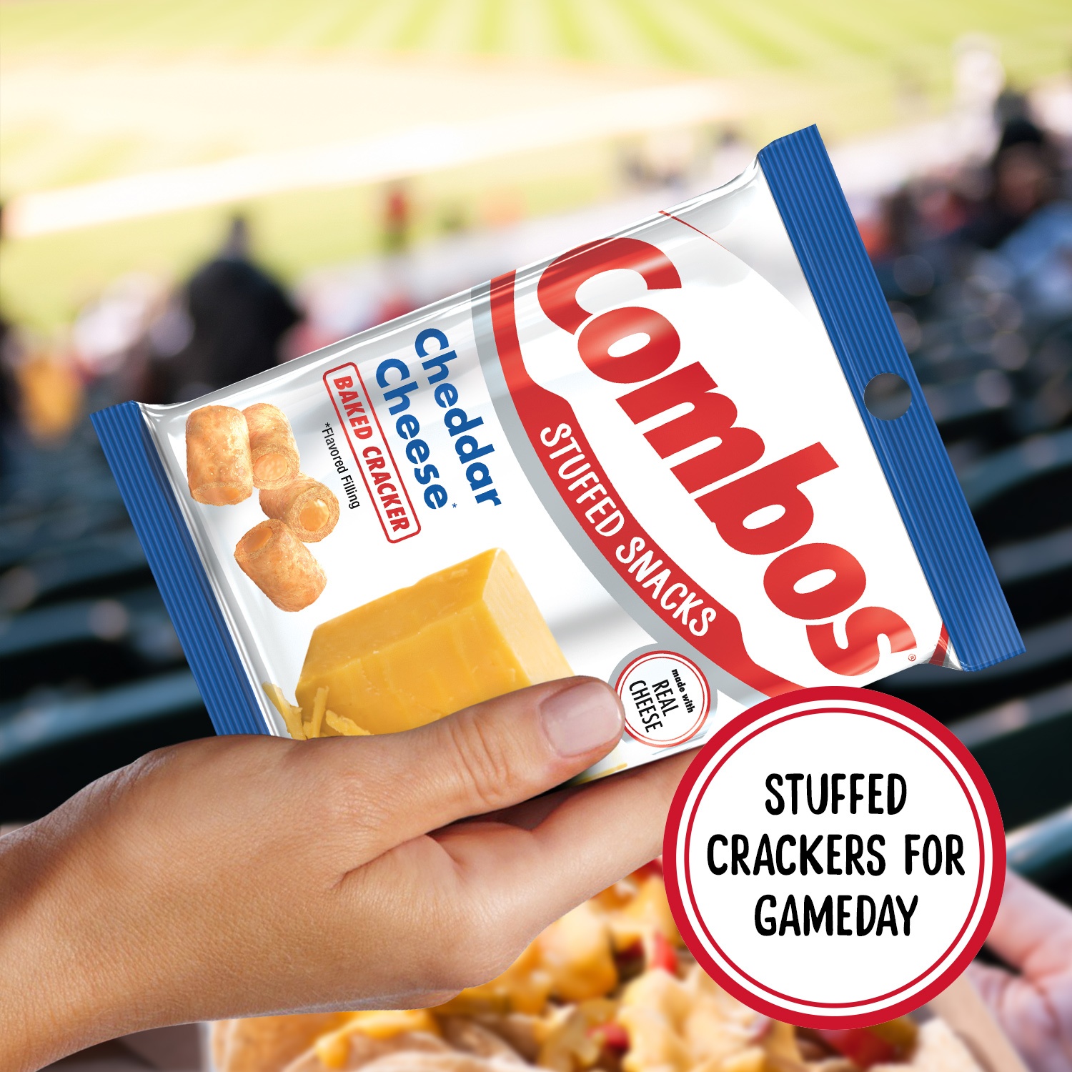 slide 5 of 7, COMBOS Baked Snacks Cheddar Cheese Cracker, 6.3 oz