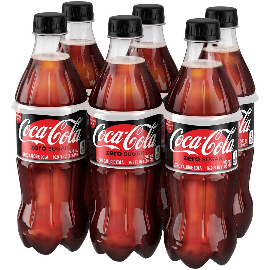 slide 2 of 9, Coke Zero, 6 ct; 16.9 fl oz