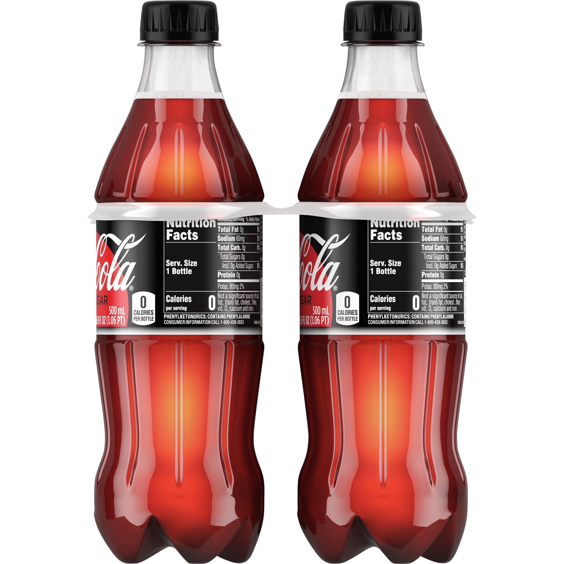 slide 6 of 9, Coke Zero, 6 ct; 16.9 fl oz