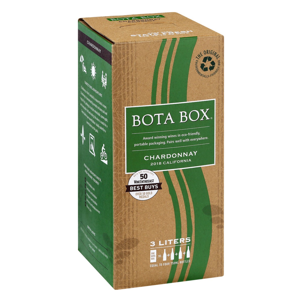 slide 2 of 9, Bota Box Chardonnay, 3 liter