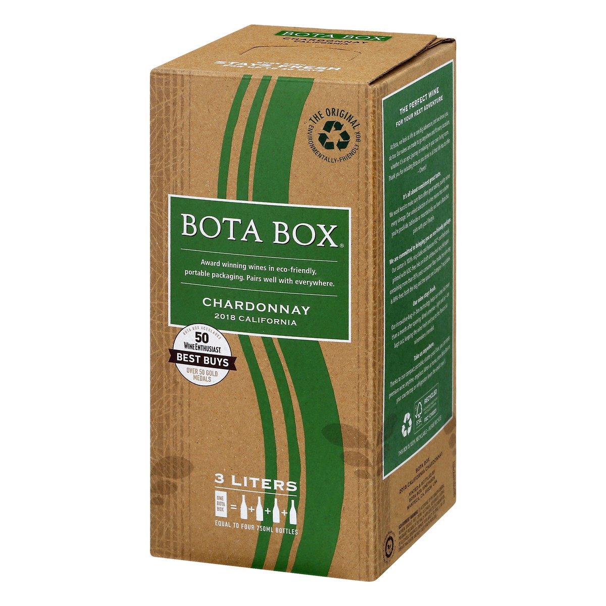 slide 3 of 9, Bota Box Chardonnay, 3 liter