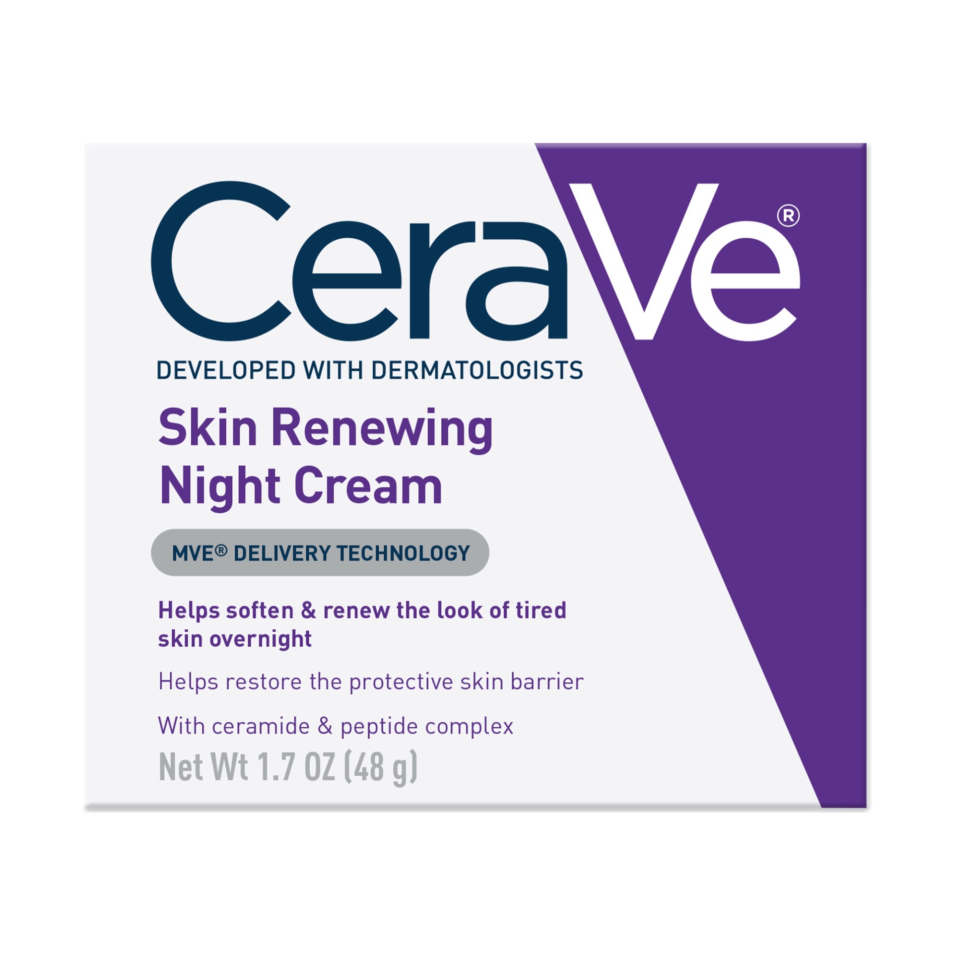 slide 1 of 10, CeraVe Skin Renewing Night Cream, 1.7 oz