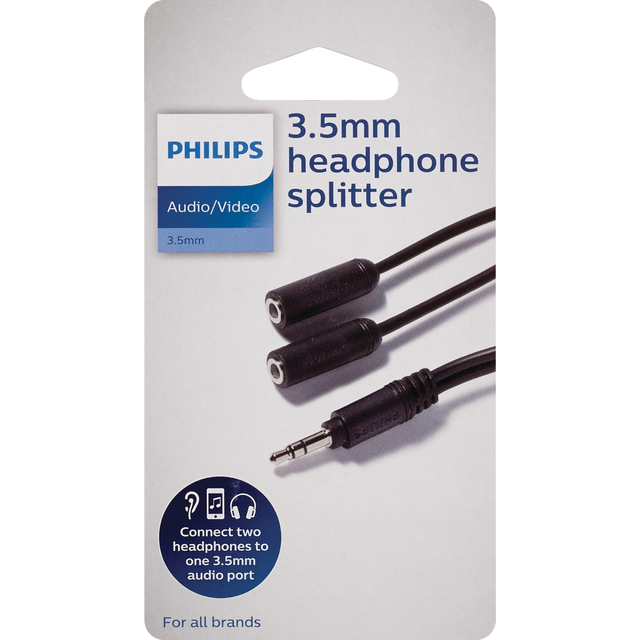 slide 1 of 1, Philips Headphone Splitter, 1 ct