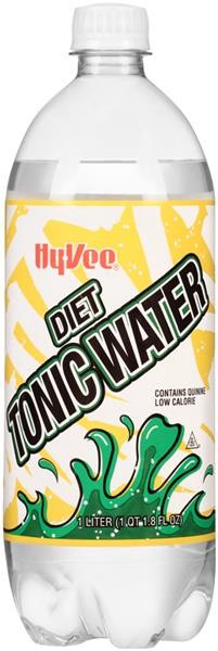 slide 1 of 1, Hy-Vee Diet Tonic Water - 1 liter, 1 liter