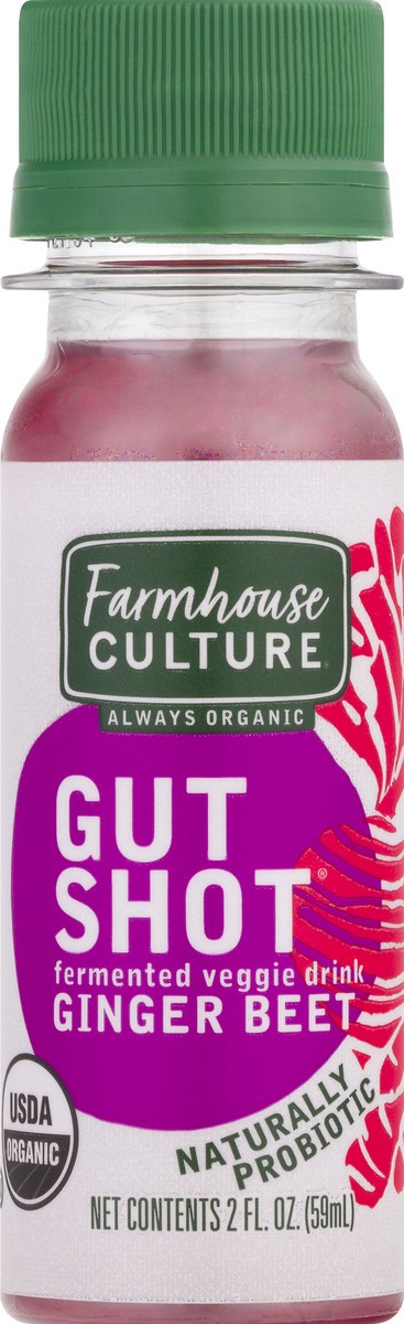 slide 9 of 10, Farmhouse Culture Organic Ginger Beet Gut Shot 2 oz, 2 fl oz