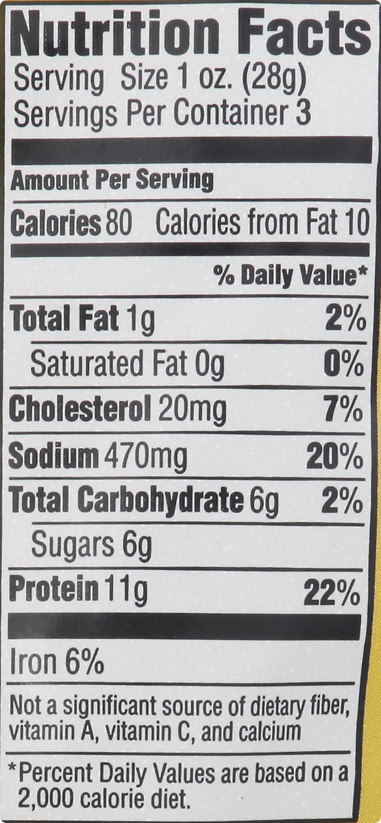 slide 3 of 8, Laura's Lean Beef Original Jerkey, 3 oz