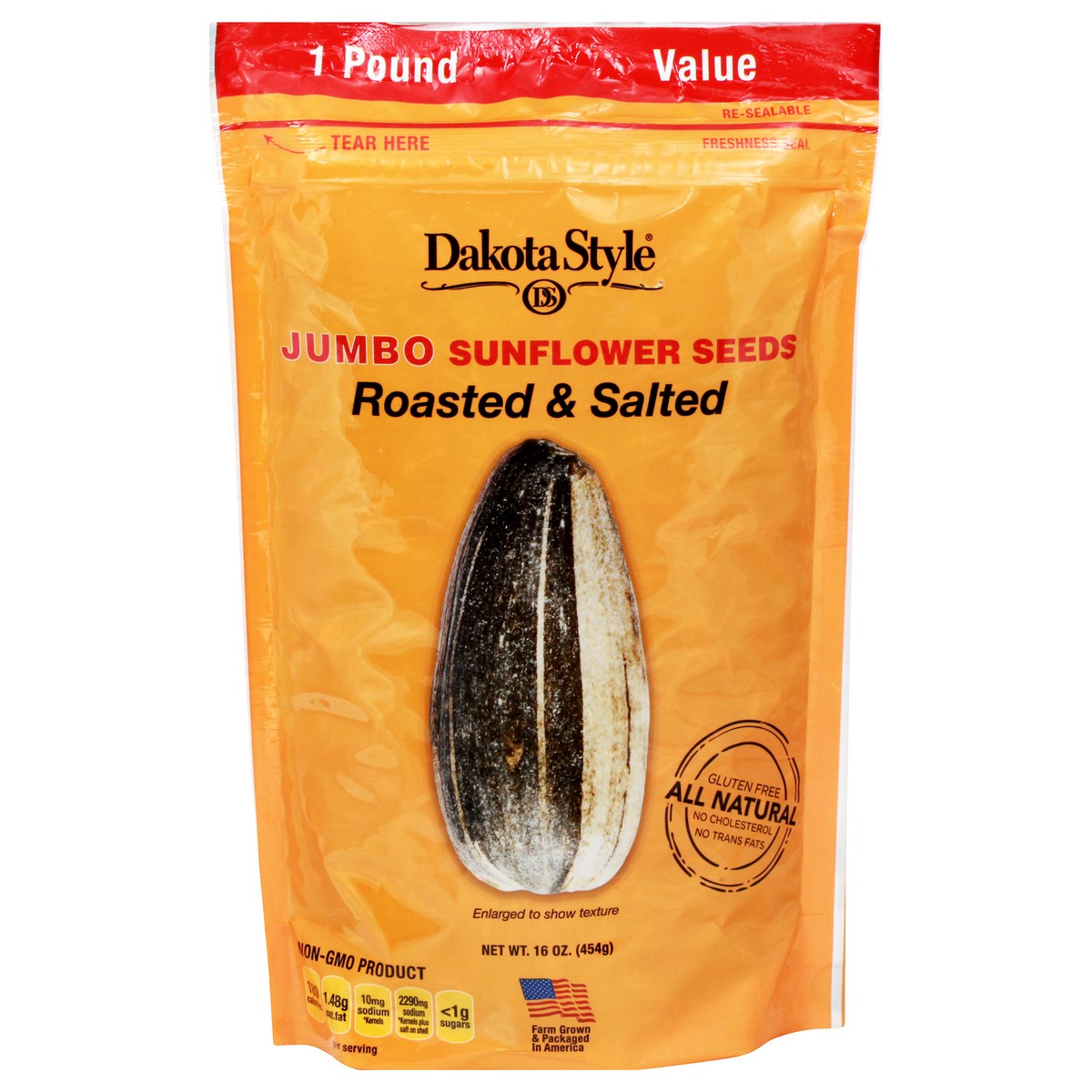 slide 1 of 9, Dakota Style Jumbo Roasted & Salted Sunflower Seeds 16 oz, 16 oz