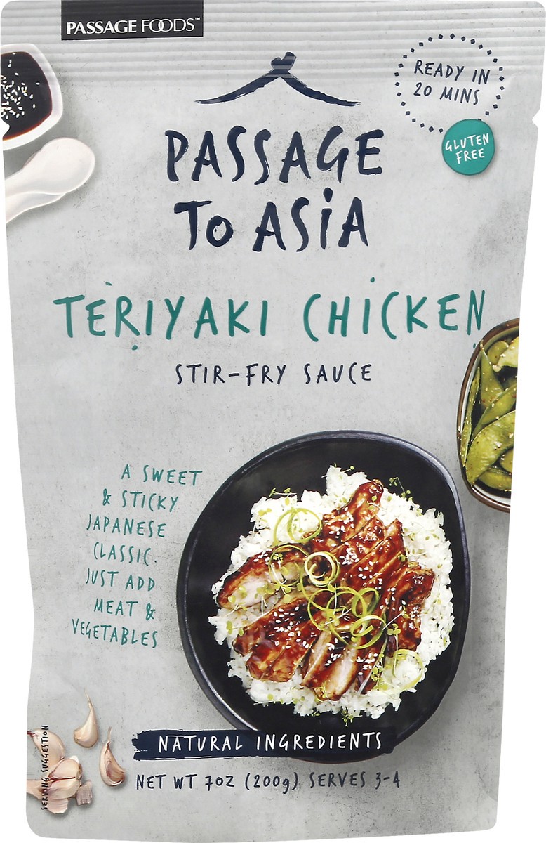 slide 8 of 8, Passage to Asia Teriyaki Chicken Stir-Fry Sauce 7.0 oz, 7 oz