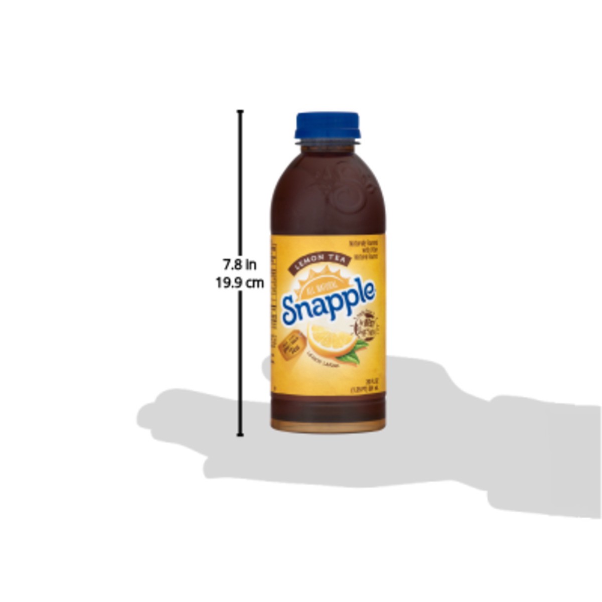 slide 3 of 9, Snapple Lemon Tea, 20 fl oz recycled plastic bottle, 20 fl oz