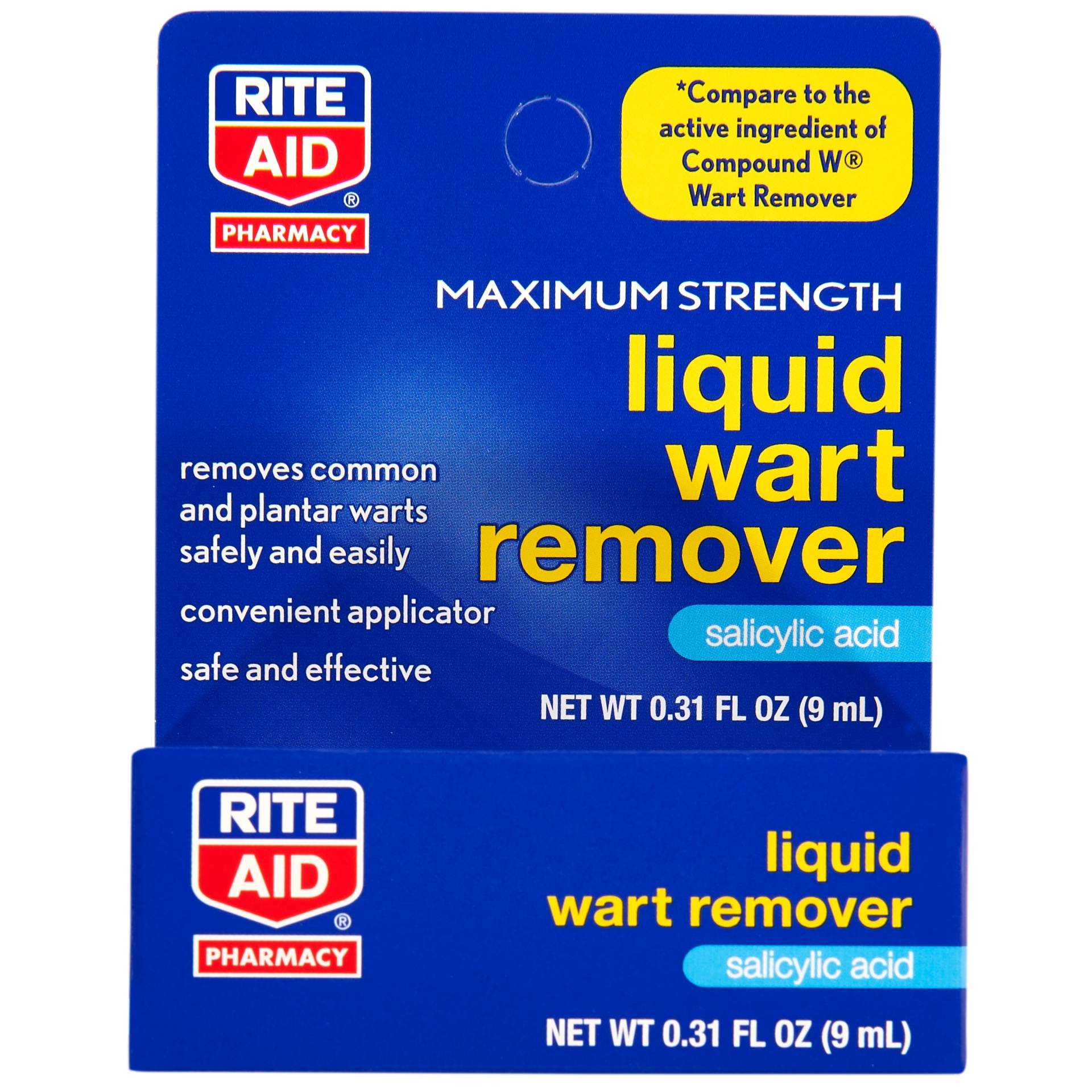 slide 1 of 3, Rite Aid Pharmacy Maximum Strength Liquid Wart Remover, 0.31 fl oz