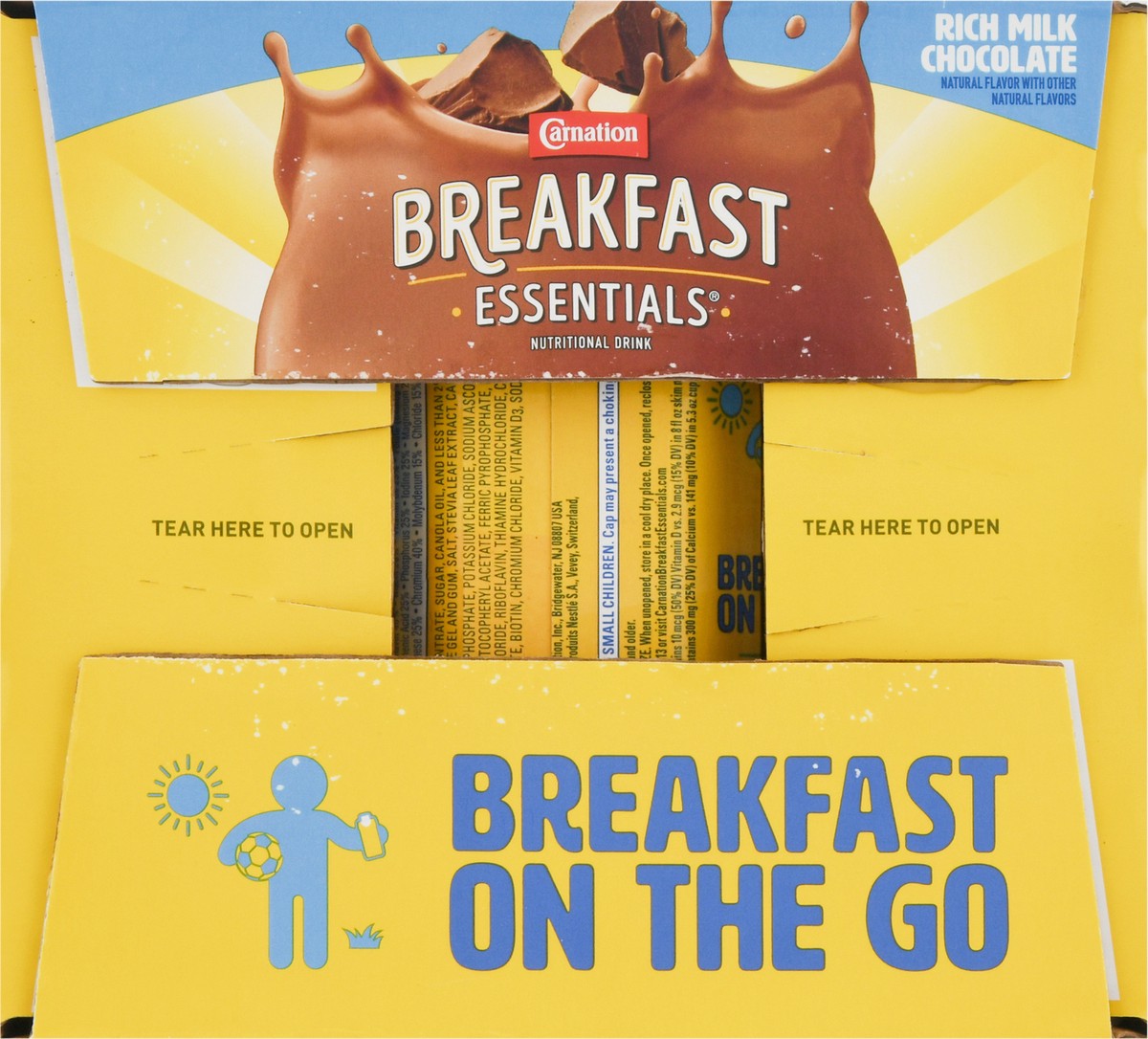 slide 8 of 15, Carnation Breakfast Essentials 12 Pack Rich Milk Chocolate Nutritional Drink 12 - 8 fl oz Cartons, 12 ct