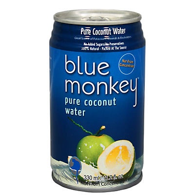 slide 1 of 1, Blue Monkey Pure Coconut Water - 11.2 fl oz, 11.2 fl oz