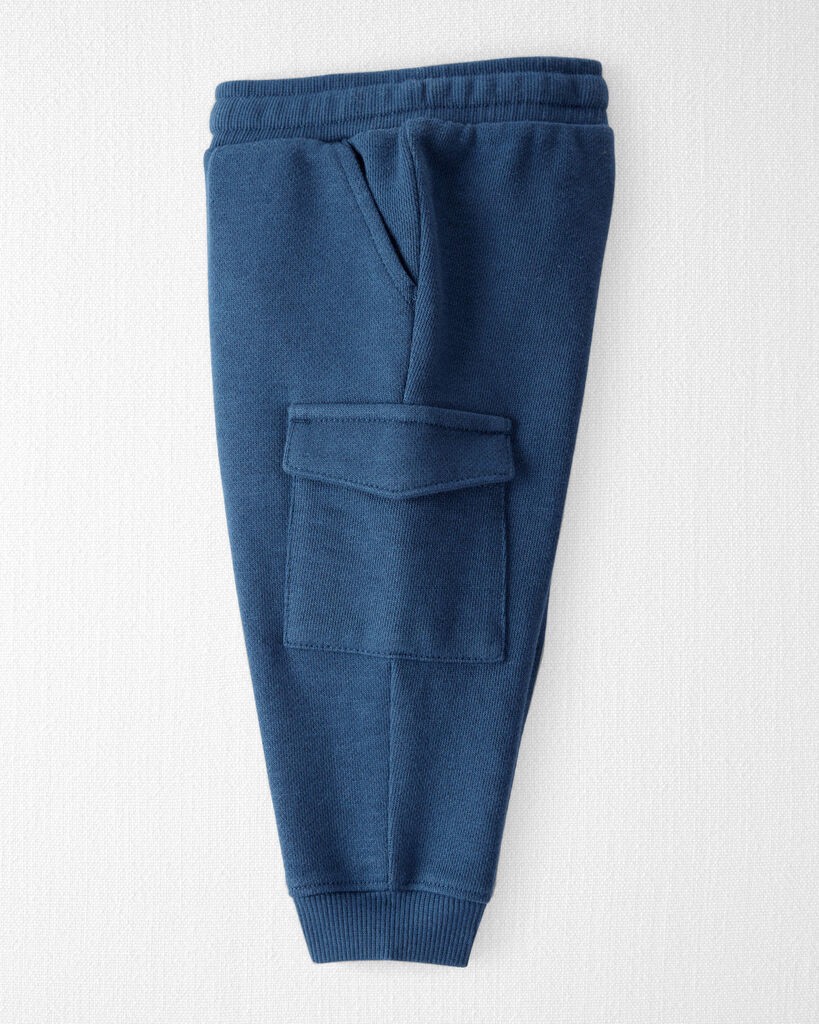 slide 4 of 5, Littleplanet Baby Organic Cotton French Terry Joggers Dark Sea Blue 3M, 1 ct