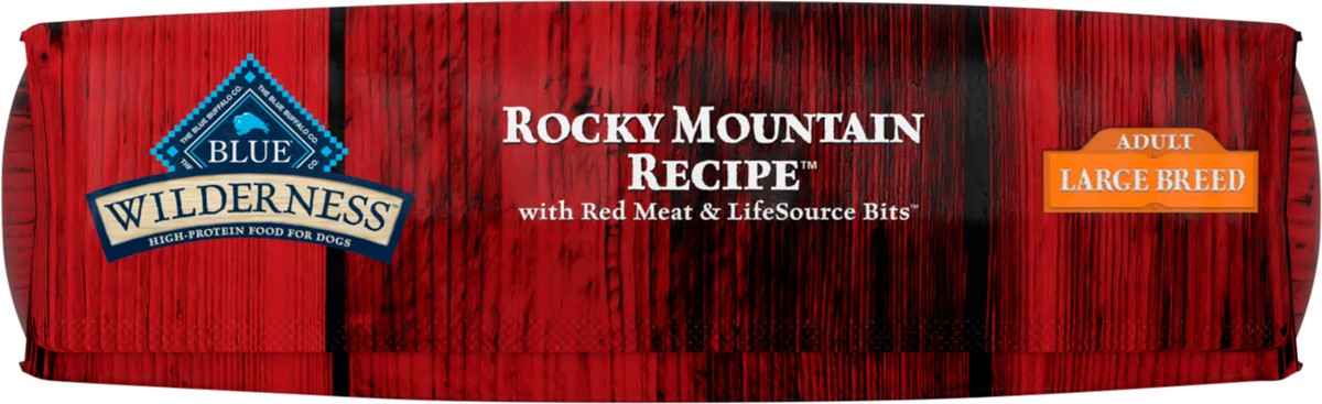 slide 7 of 9, Blue Buffalo Wilderness Rocky Mountain Recipe High Protein, Natural Adult Large Breed Dry Dog Food, Red Meat 22-lb, 22 lb